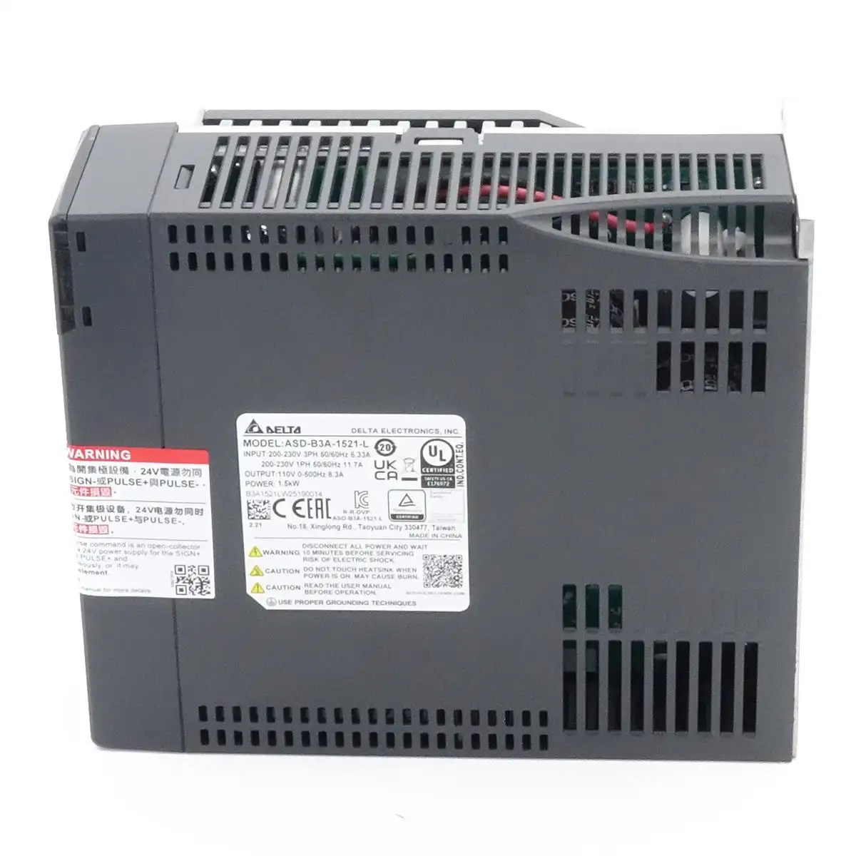 DELTA AC SERVO DRIVER ASD-B3A-1521-L 1500 W 230 V