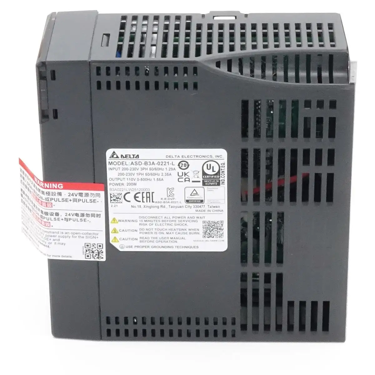 DELTA AC SERVO DRIVER ASD-B3A-0221-E ETHERCAT 200 W 230 V