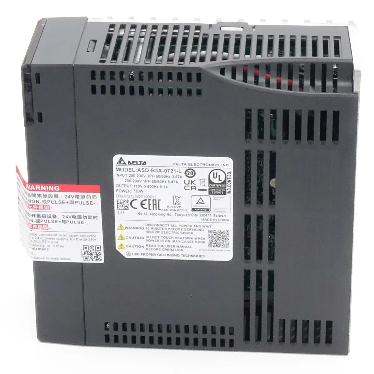 DELTA AC SERVO TREIBER ASD-B3A-0721-E - ETHERCAT 750 W 230 V