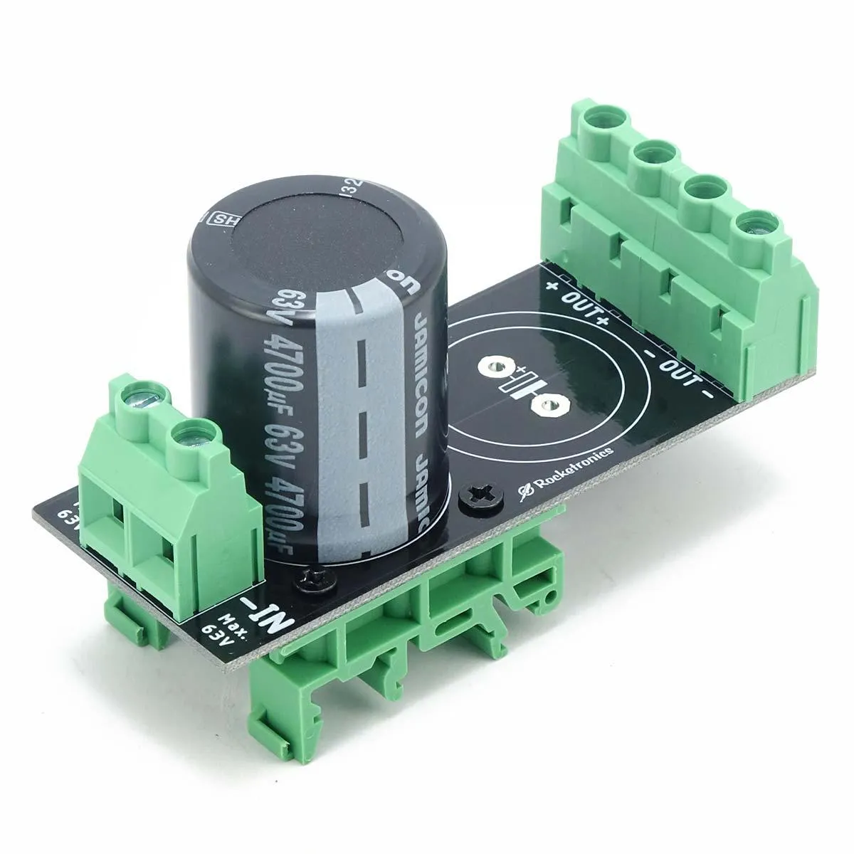Charging capacitor 4700uF / 63 V for DIN rail