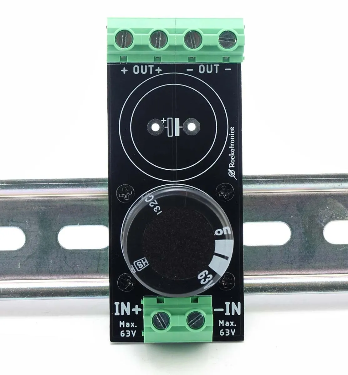 Charging capacitor 4700uF / 63 V for DIN rail