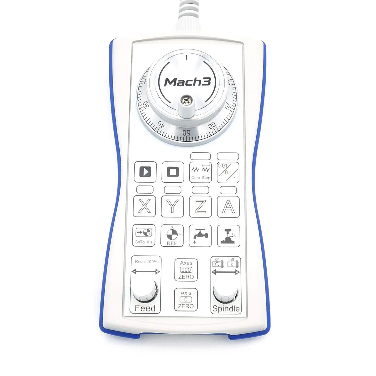 USB-Handrad V10 für Mach3, 100er Encoder, Jog-Drehgeber mit Achsauswahl X/Y/Z/A