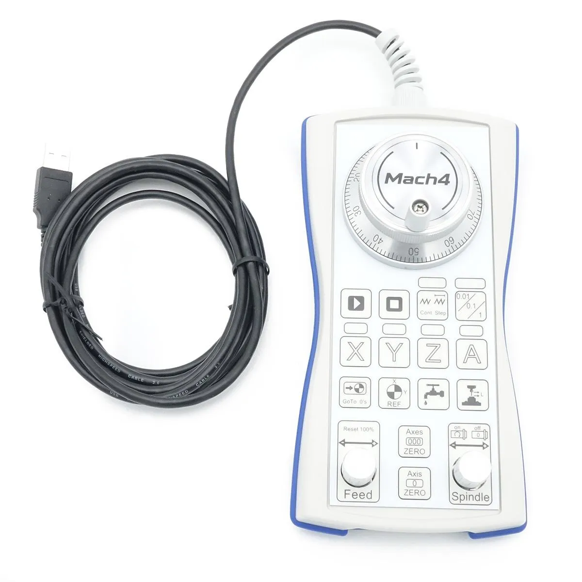 USB-Handrad V12 für Mach4, 100er Encoder, Jog-Drehgeber mit Achsauswahl X/Y/Z/A