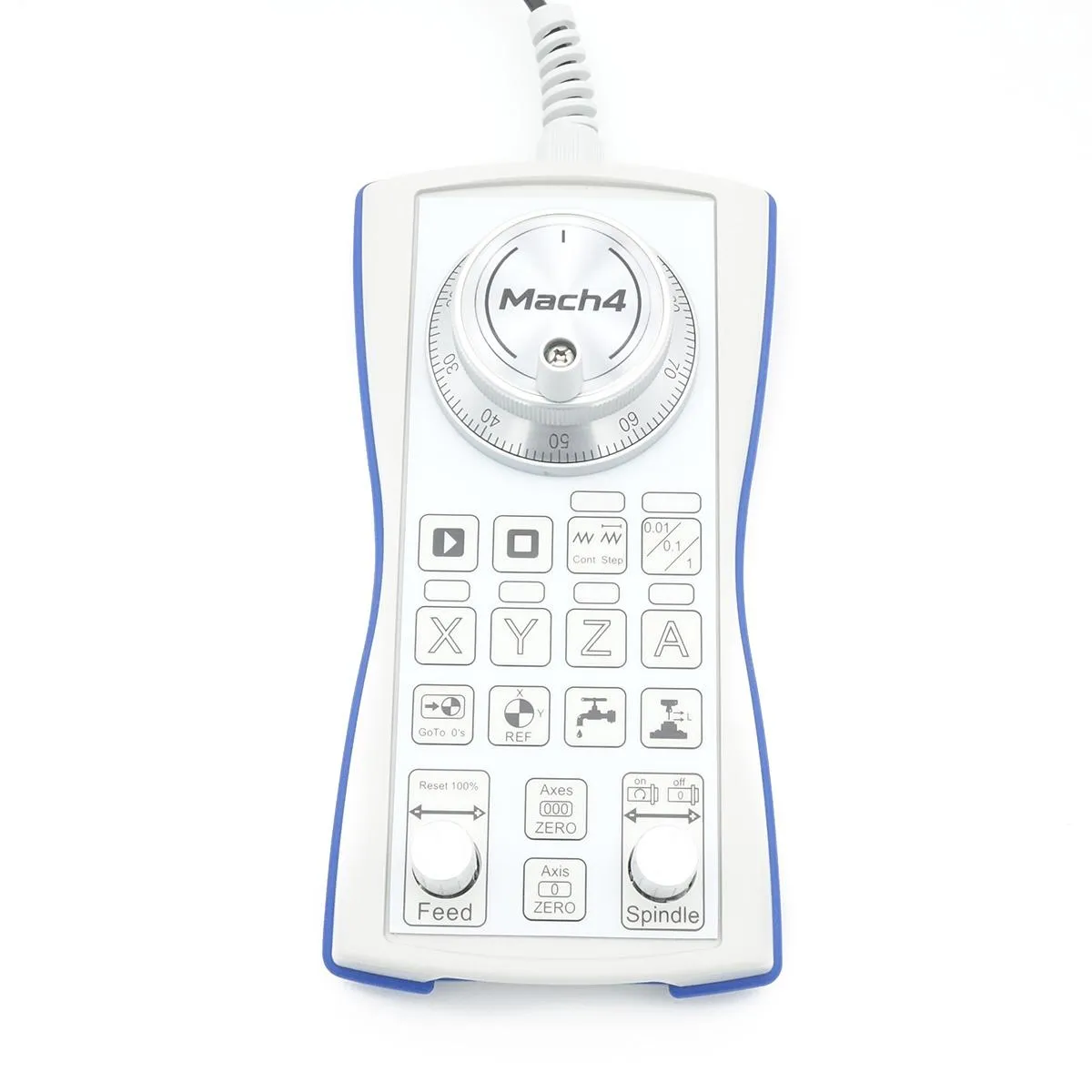 USB-Handrad V12 für Mach4, 100er Encoder, Jog-Drehgeber mit Achsauswahl X/Y/Z/A
