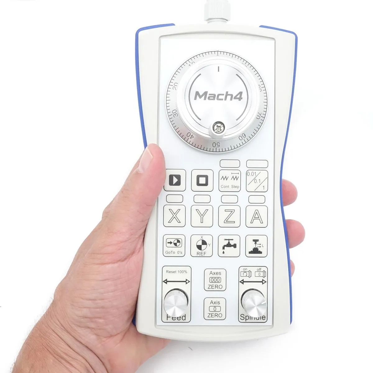 USB-Handrad V12 für Mach4, 100er Encoder, Jog-Drehgeber mit Achsauswahl X/Y/Z/A