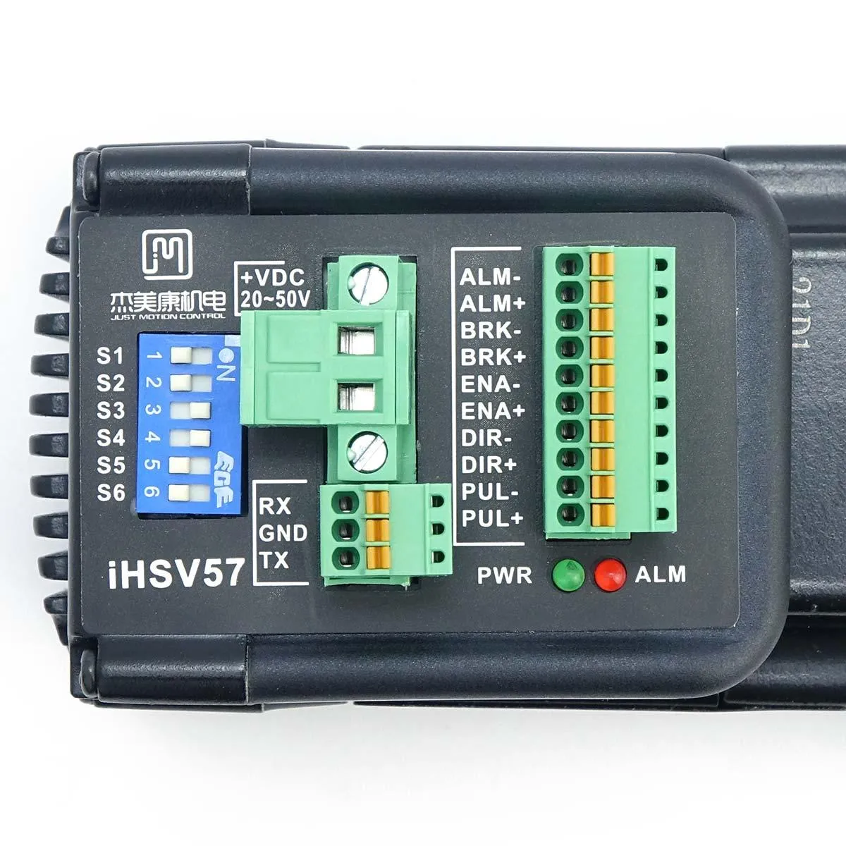 JMC Servomotor mit integriertem Treiber 180 Watt und Bremse Softwareversion 6