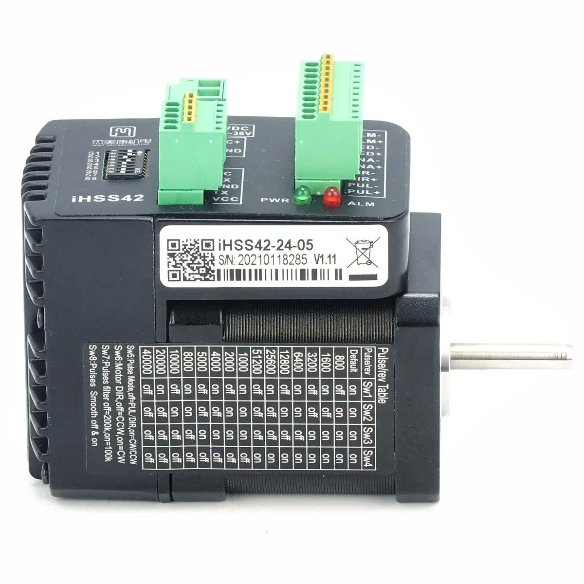 JMC Closed Loop Stepper Motor 0,7 Nm with Integrated Driver