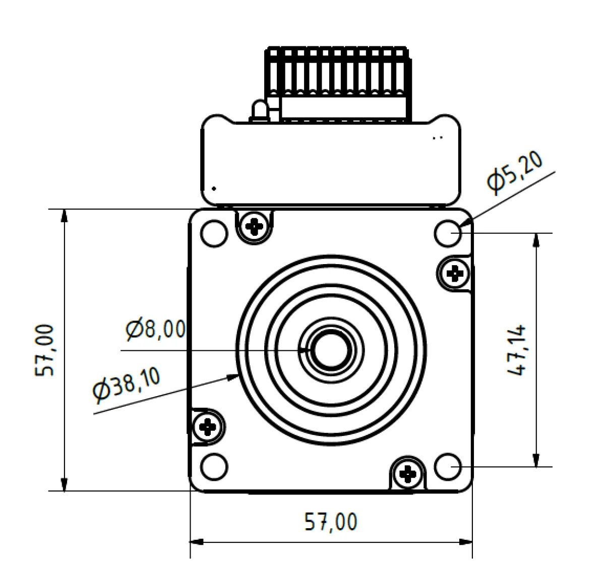 JMC Servomotor mit integriertem Treiber 180 Watt Softwareversion 6
