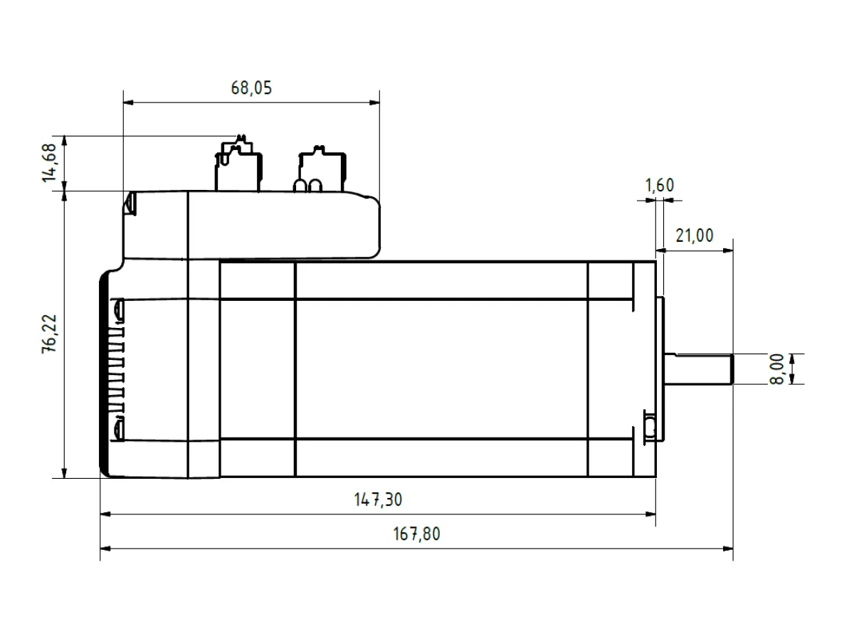 JMC Servomotor mit integriertem Treiber 180 Watt Softwareversion 6