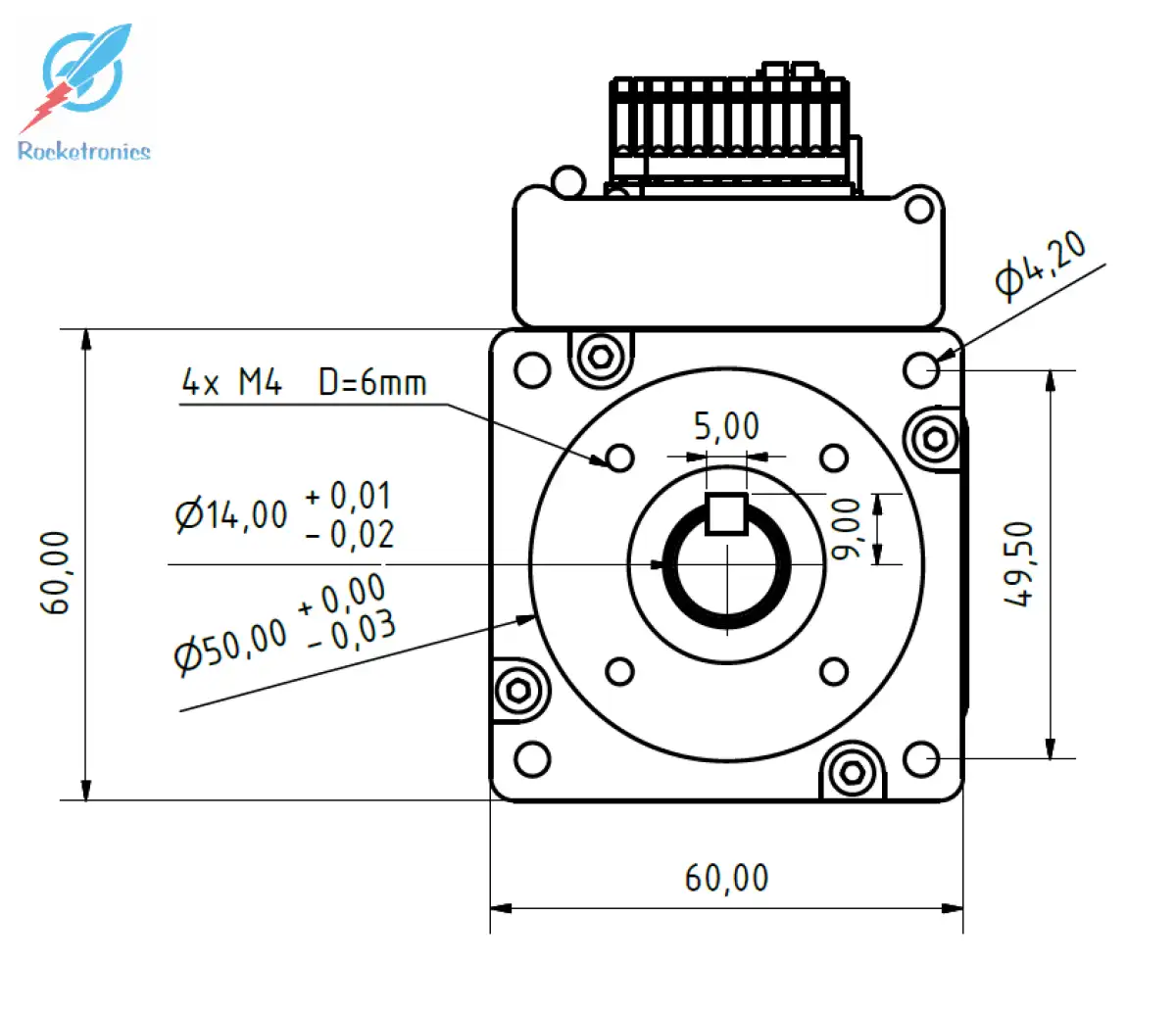 JMC Servomotor mit integriertem Treiber 400 Watt und Bremse Softwareversion 6