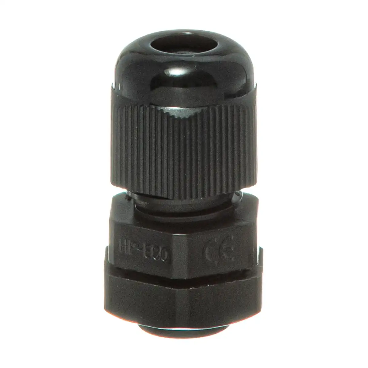 Cable gland M12x1.5 black with nut, Ø3-6,5 mm