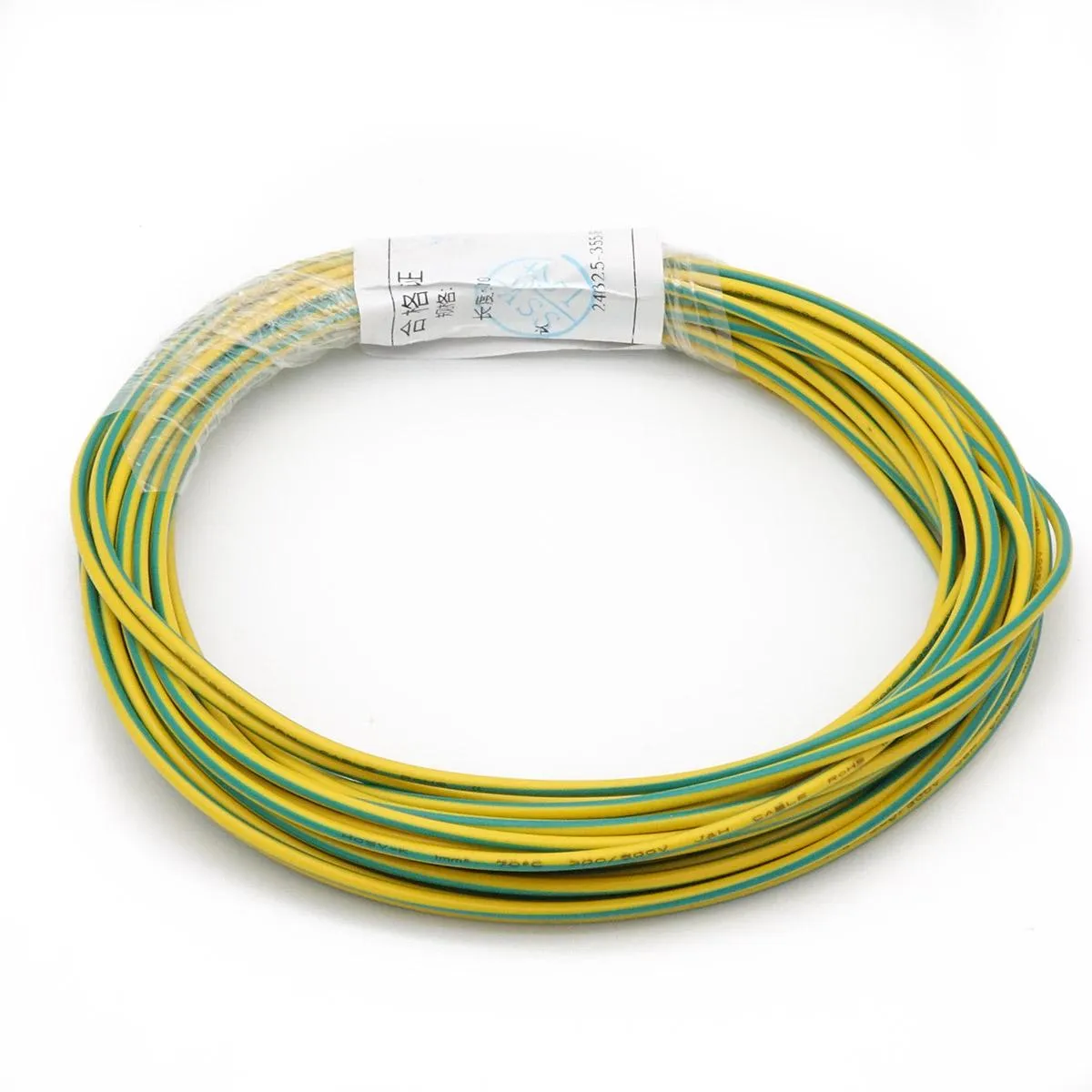 Flexible stranded wire H05V-K 0.75 mm²  GREEN/YELLOW