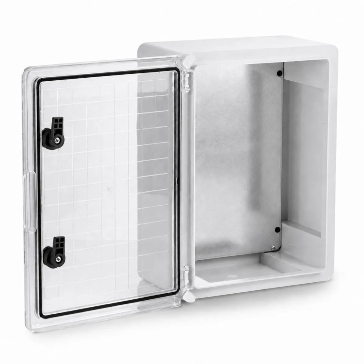 ARLI Schaltschrank IP65 Kunststoff Gehäuse mit Sichttür 300x400x165 mm inkl. Montageplatte Verteilerkasten