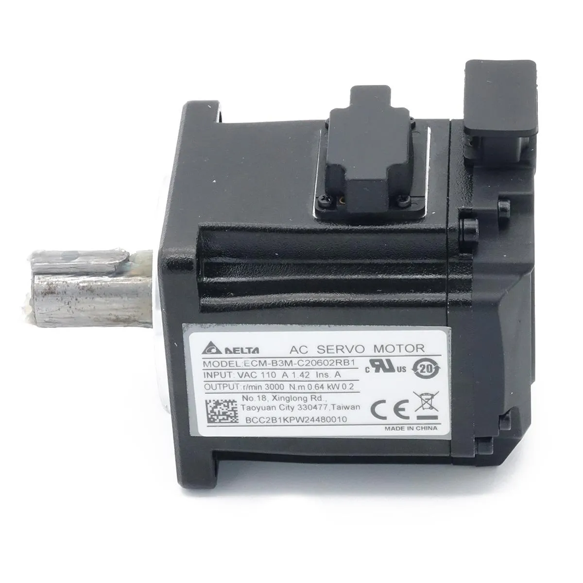 DELTA AC SERVO MOTOR 200 W WITHOUT BRAKE ECM-B3M-C20602RB1