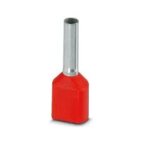 100 pce. twin wire end ferrule red for 2x1mm²