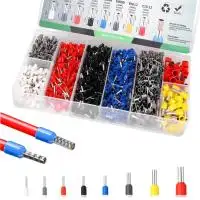 Wire end ferrules set 1200 pieces, wire end ferrules 0.5 mm² - 10 mm²