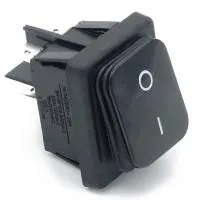 Rocker switch MOLVENO B448MASK-SW 250V/16A Black not illuminated