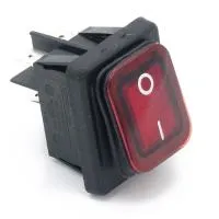 Rocker switch MOLVENO B448MASK-RT 250V/16A red illuminated