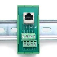 RJ45 adapter for DIN rail
