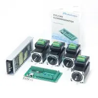 EstlCAM terminal adapter with 4x JMC closed loop motors NEMA23 / 2Nm and 500W/36V power supply unit
