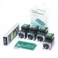EstlCAM terminal adapter with 4x JMC closed loop motors NEMA24 / 3.5Nm and 36V/500W power supply unit