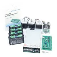 EstlCAM control with 4 stepper motors NEMA23 / 1,8Nm, 4 stepper motor drivers DM542EU and 2x48V power supply unit
