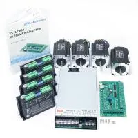 EstlCAM controller with 4 stepper motors NEMA24 / 3,3Nm drivers and 48V/500W power source