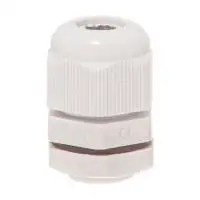 Cable gland M12x1.5 gray with nut, Ø3-6,5 mm