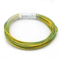 Flexible stranded wire H05V-K 1.0 mm²  GREEN/YELLOW