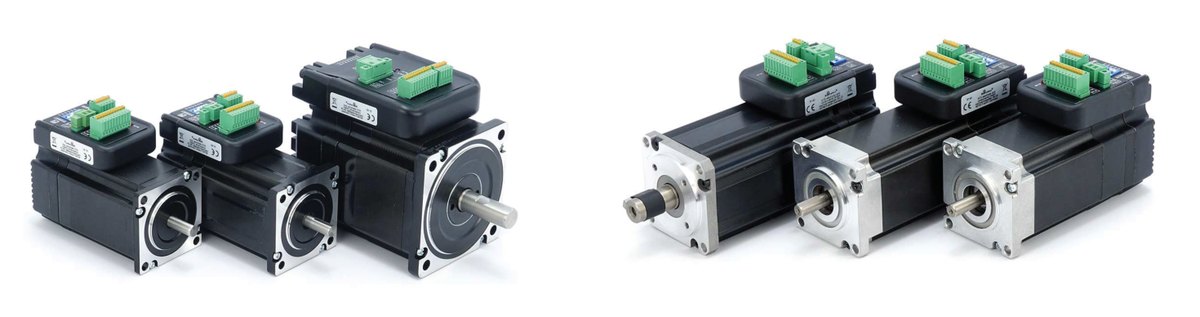 Closed-Loop-Stepper und Servomotoren