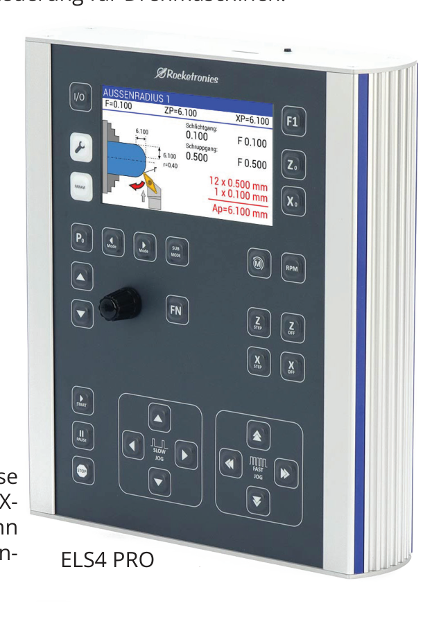 ELS4 Pro – elektronische Leitspindelsteuerung