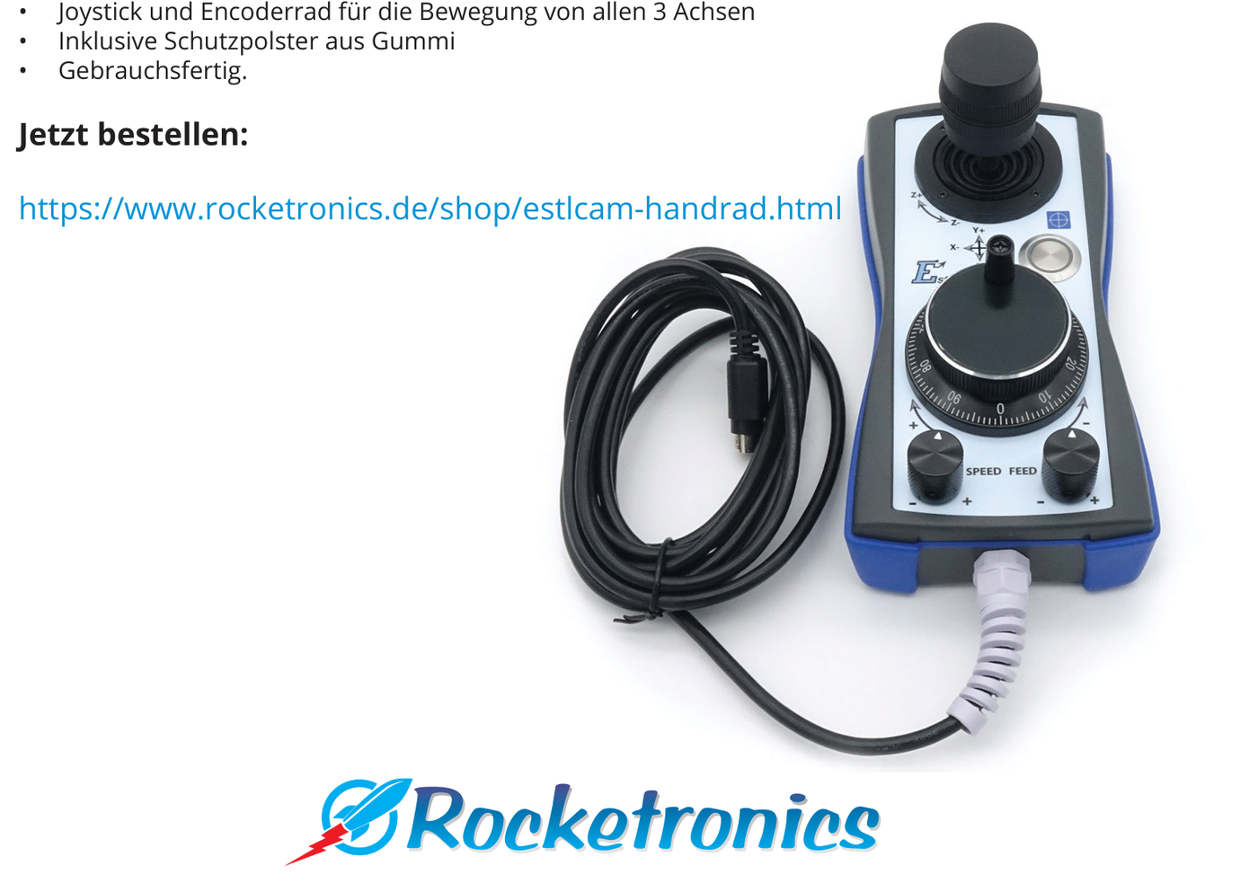 Estlcam Handrad mit Joystick und Encoderrad