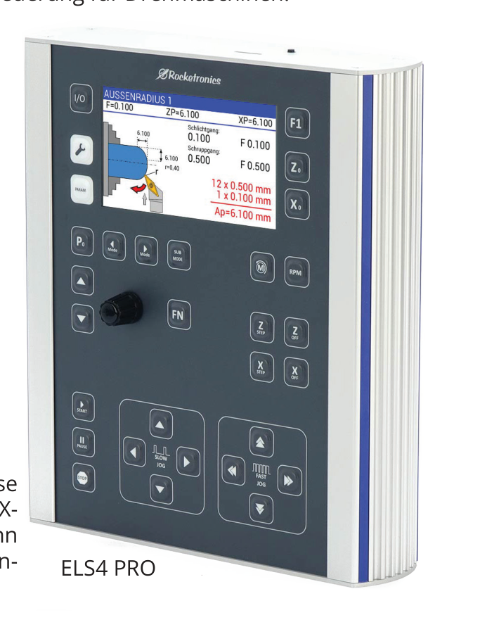 ELS4 Pro – elektronische Leitspindelsteuerung