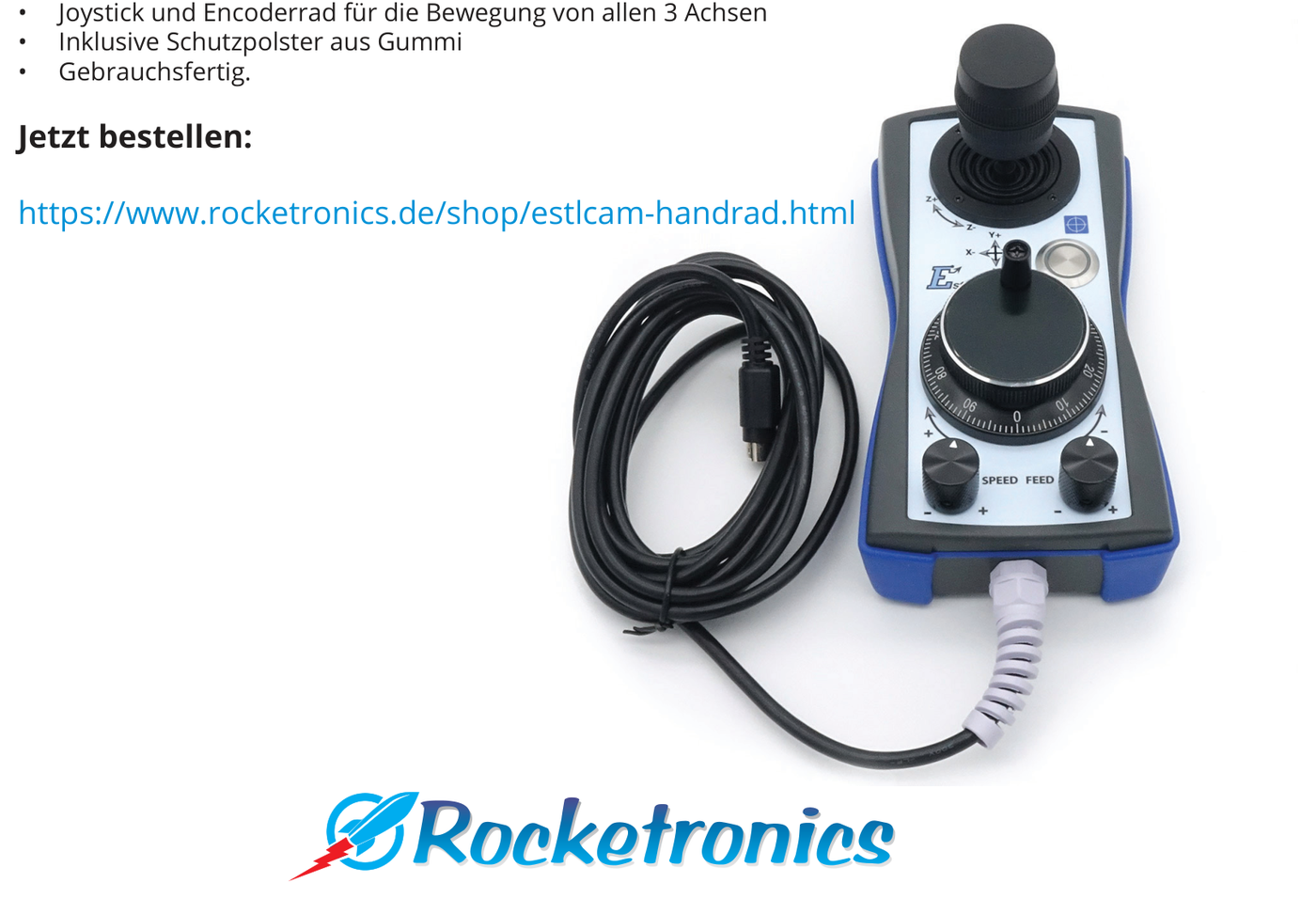 Estlcam Handrad mit Joystick und Encoderrad