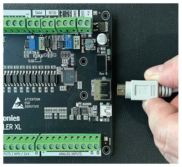 Zusatzmodule werden an der Mini-DIN-Buchse angeschlossen